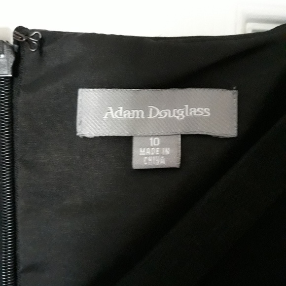 Adam Douglas Shoulder layer Black Dress size 10 - Picture 7 of 8